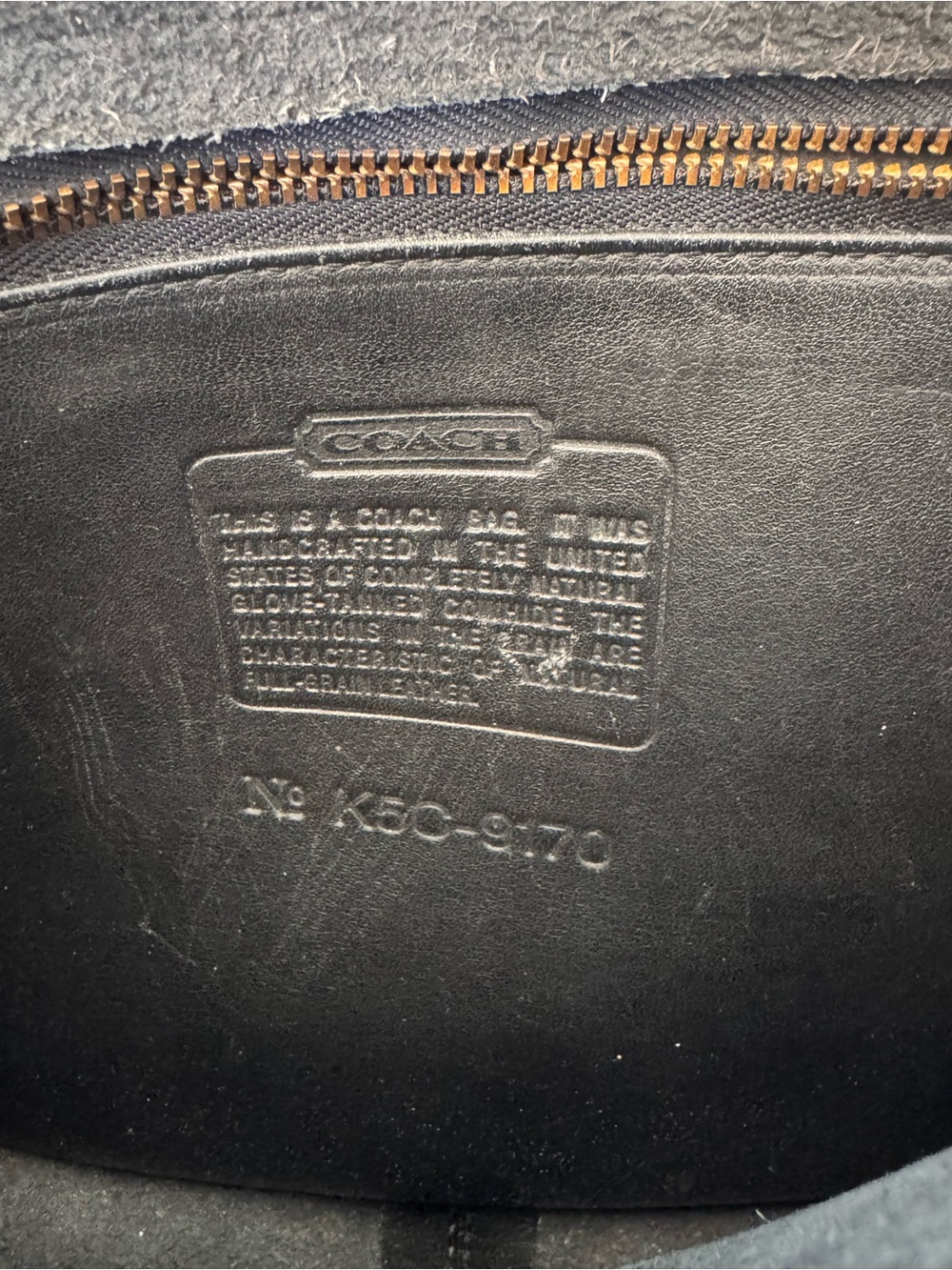 Coach 90’s Vintage Black Leather Classic Should Bag Style 1970 - Picture 12 of 15